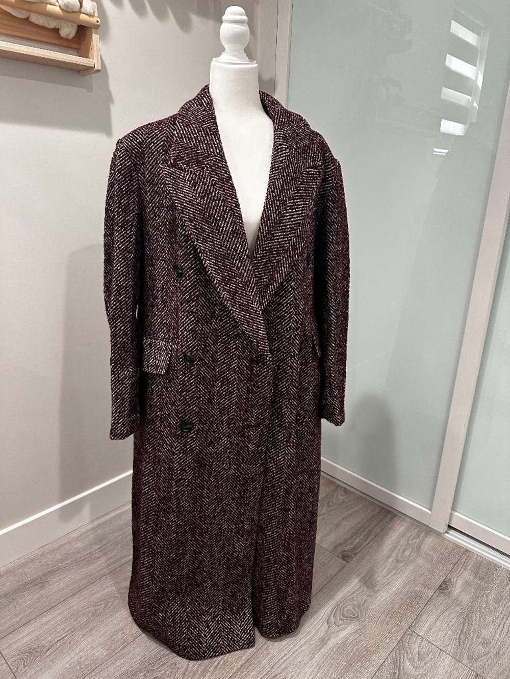 Anthropologie wool-blend oversized coat size 10